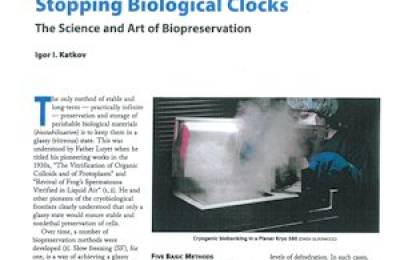 Protocols in slow freezing - from a new article in Bio Process magazine