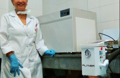 Planer controlled freezer installed at the Clinicas Hospital in Paraguay