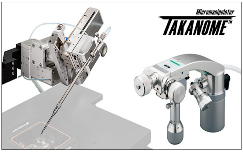 Narishige TAKANOME 4 axis Hanging Joystick Oil Hydraulic Micromanipulator